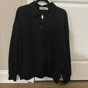 Vintage oversized zip up shirt